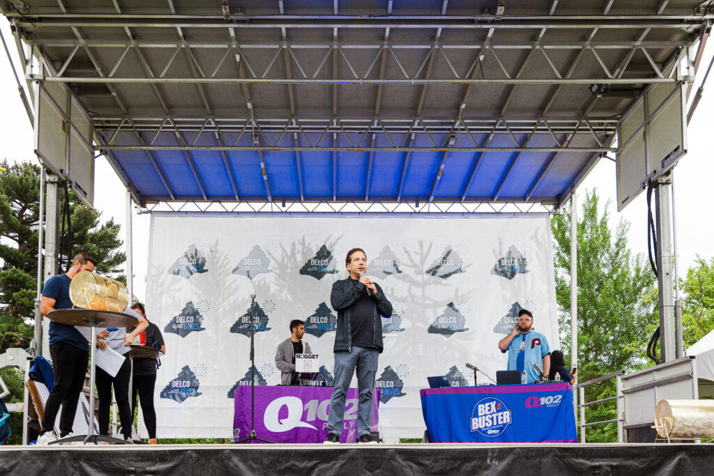 Adam Kaliner speaks at Delco Gives Day