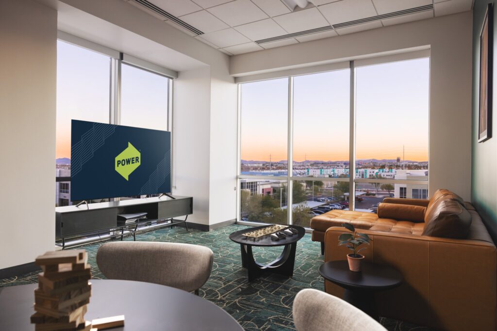 POWER's finished Las Vegas office space.