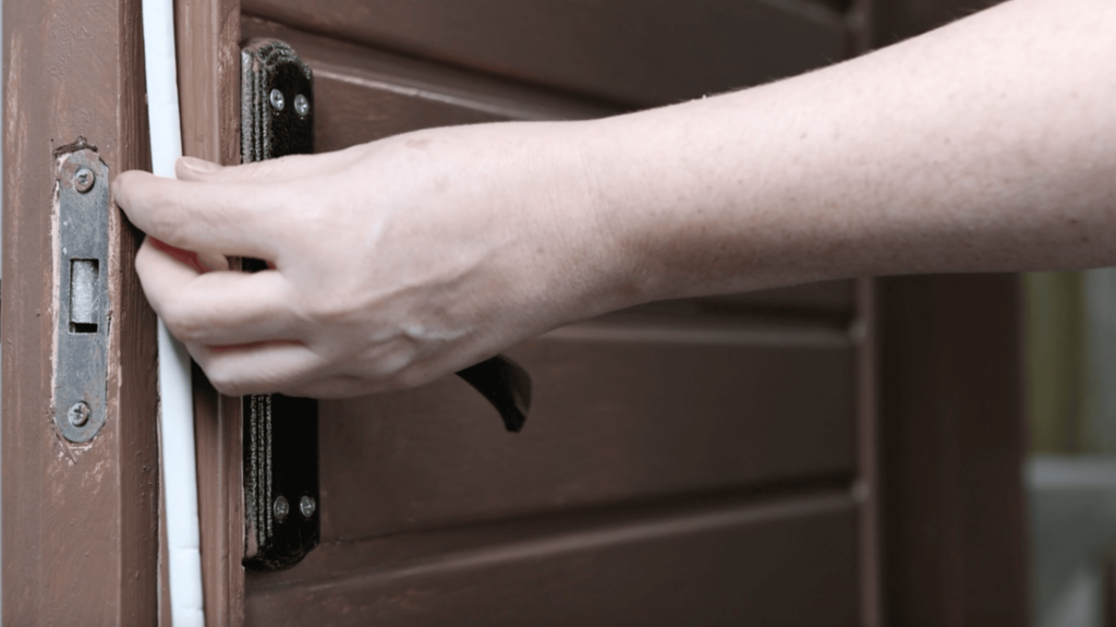 weatherstripping door.