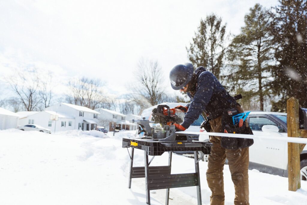 POWER at work in the snow