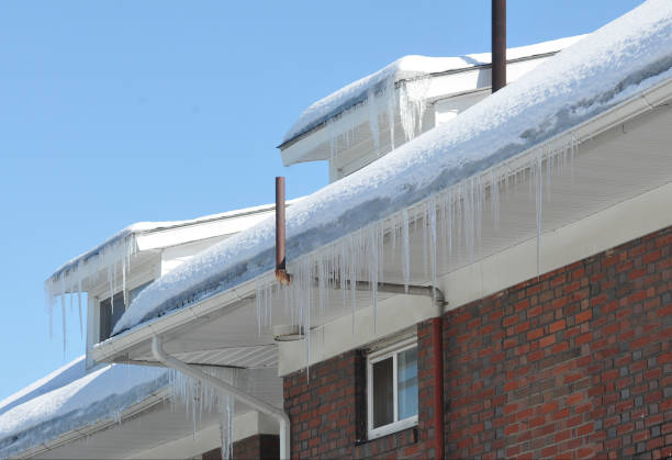 Gutters after a freeze