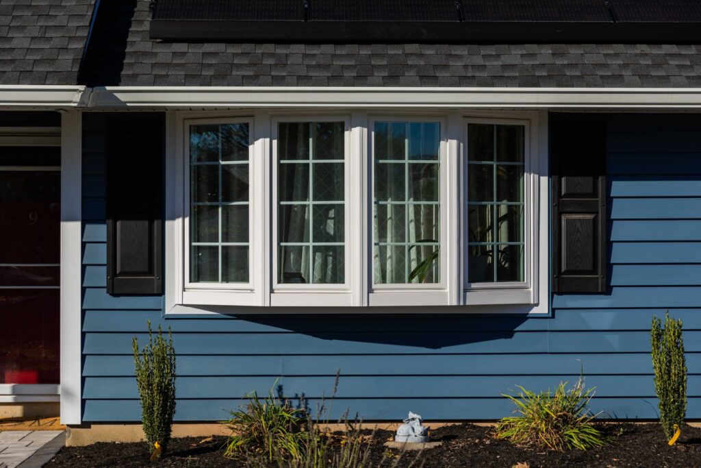 Styles of Windows: Bow Window with four panes